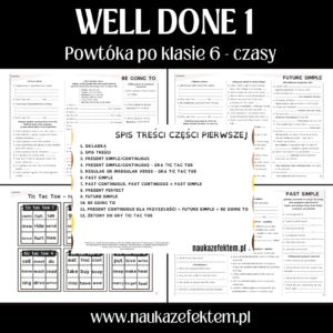 Well done! Powtórka po klasie 6 SP, CZASY