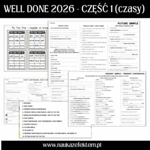 Well done! Powtórka po klasie 6 SP, CZASY
