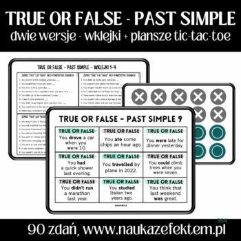 True or false - Past Simple