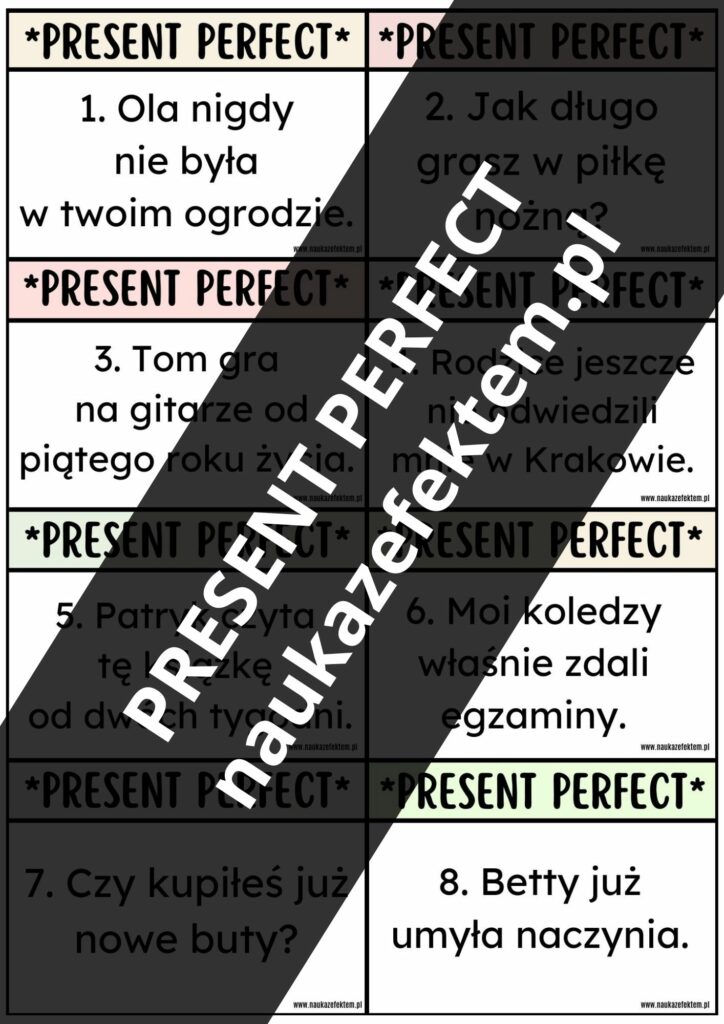 Present Perfect – 3 pliki