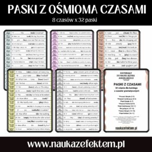 Paski z czasami (8 czasów x 32)