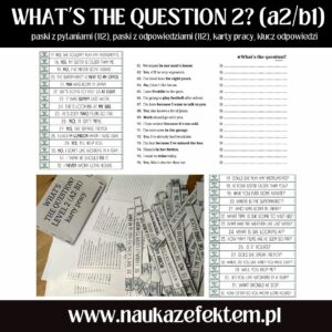 What's the question 2? Poziom A2/B1