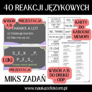 40 reakcji językowych