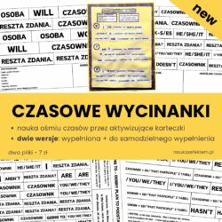 Karteczki czasowe - wycinanki