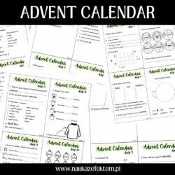 Advent Calendar, WKLEJKI A1