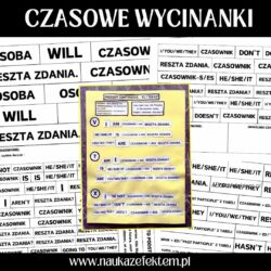 Karteczki czasowe - wycinanki