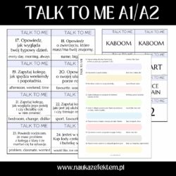 Talk to me - speaking A1 A2