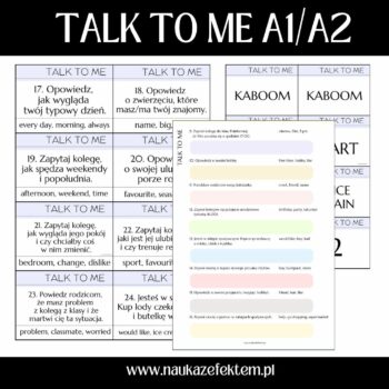 Talk to me - speaking A1 A2