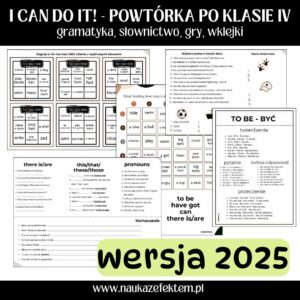 I can do it 2025! Powtórzenie po klasie IV