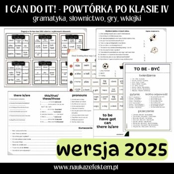 I can do it 2025! Powtórzenie po klasie IV