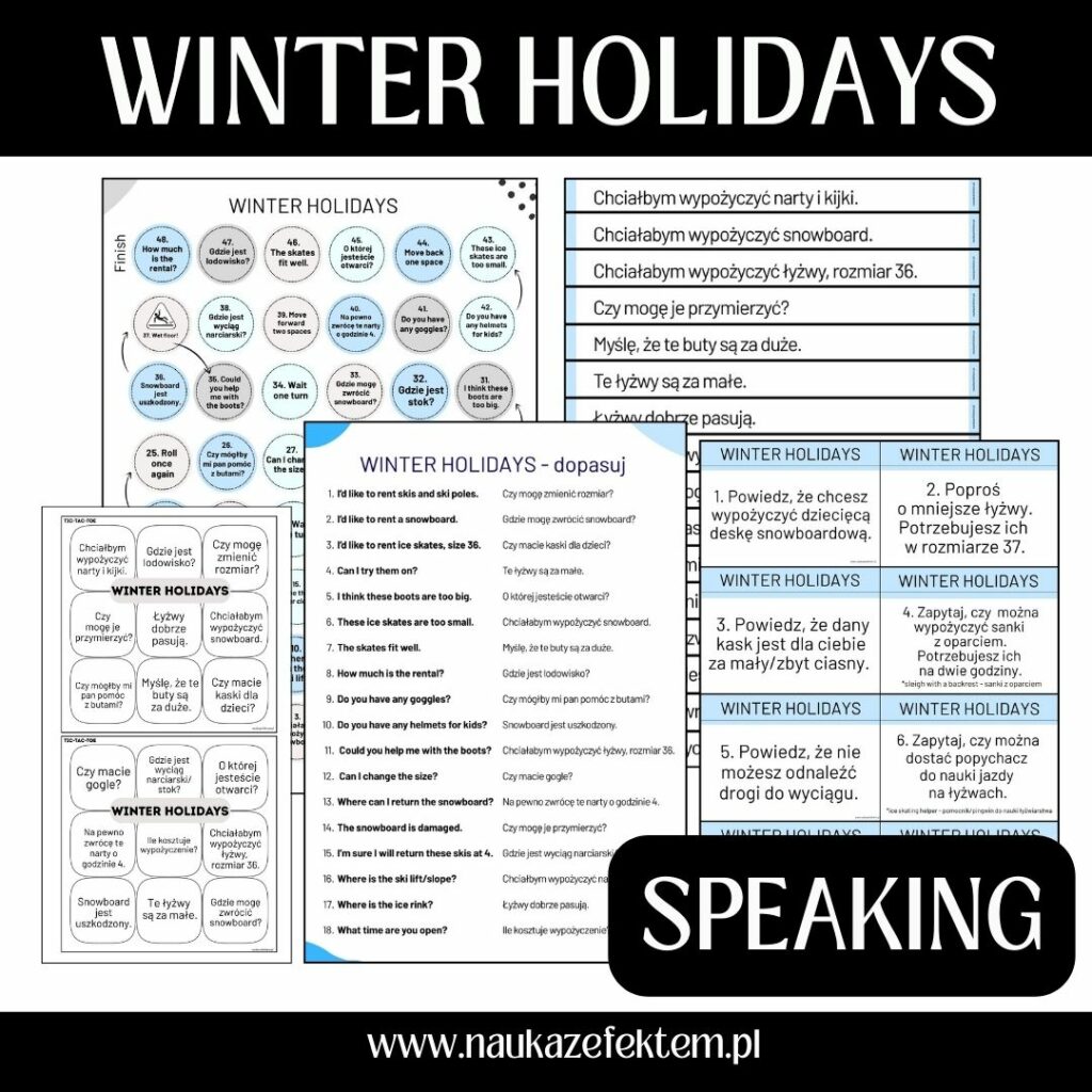 Winter Holidays Speaking