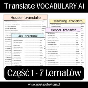 Translate VOCABULARY A1
