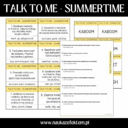 Talk to me - Summertime Speaking