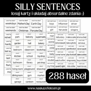 Silly Sentences Cards