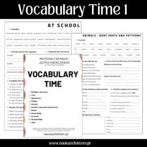 Vocabulary Time 1